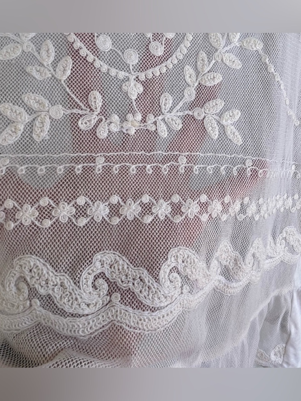 American Eagle Outfitters White Sleeveless Mesh Peplum Top Romantic Sheer Tank - Picture 5 of 10